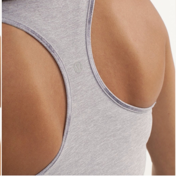 Lululemon Cool Racerback Heathered Lavender Grey SE - Picture 6 of 10